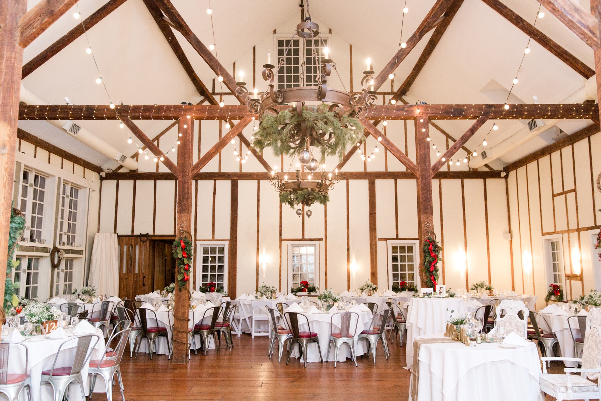 Gables at Chadds Ford Winter Wedding Reception