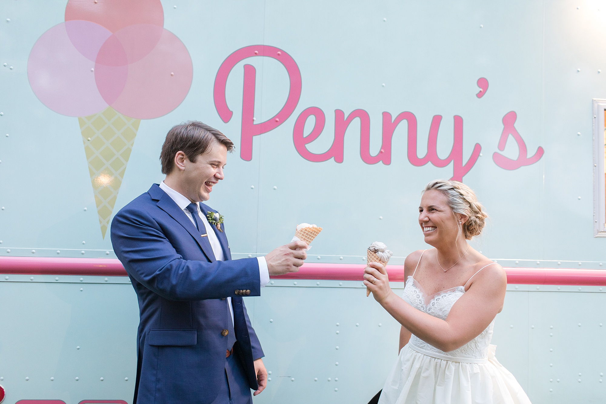 Penny's Ice Cream Truck Wedding