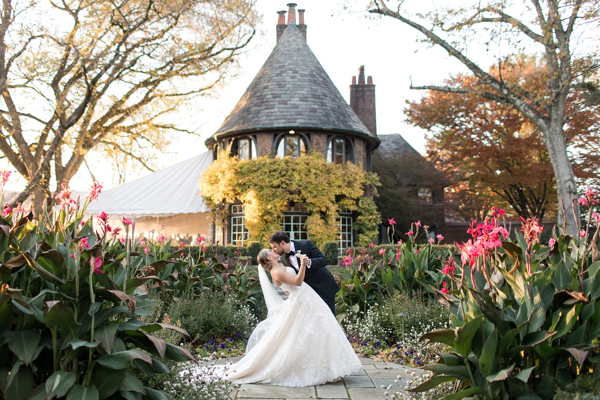 Bride and Groom at Greenville Country Club in Wilmington, Delaware