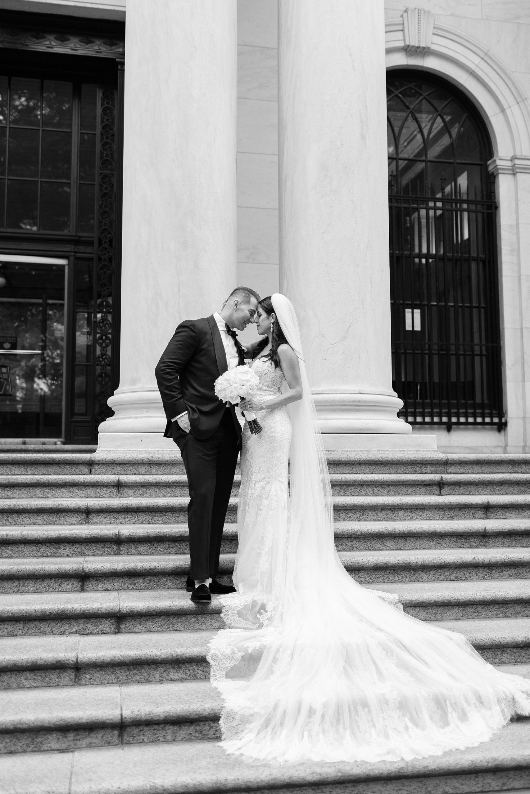 Curtis Atrium Steps Philadelphia Wedding